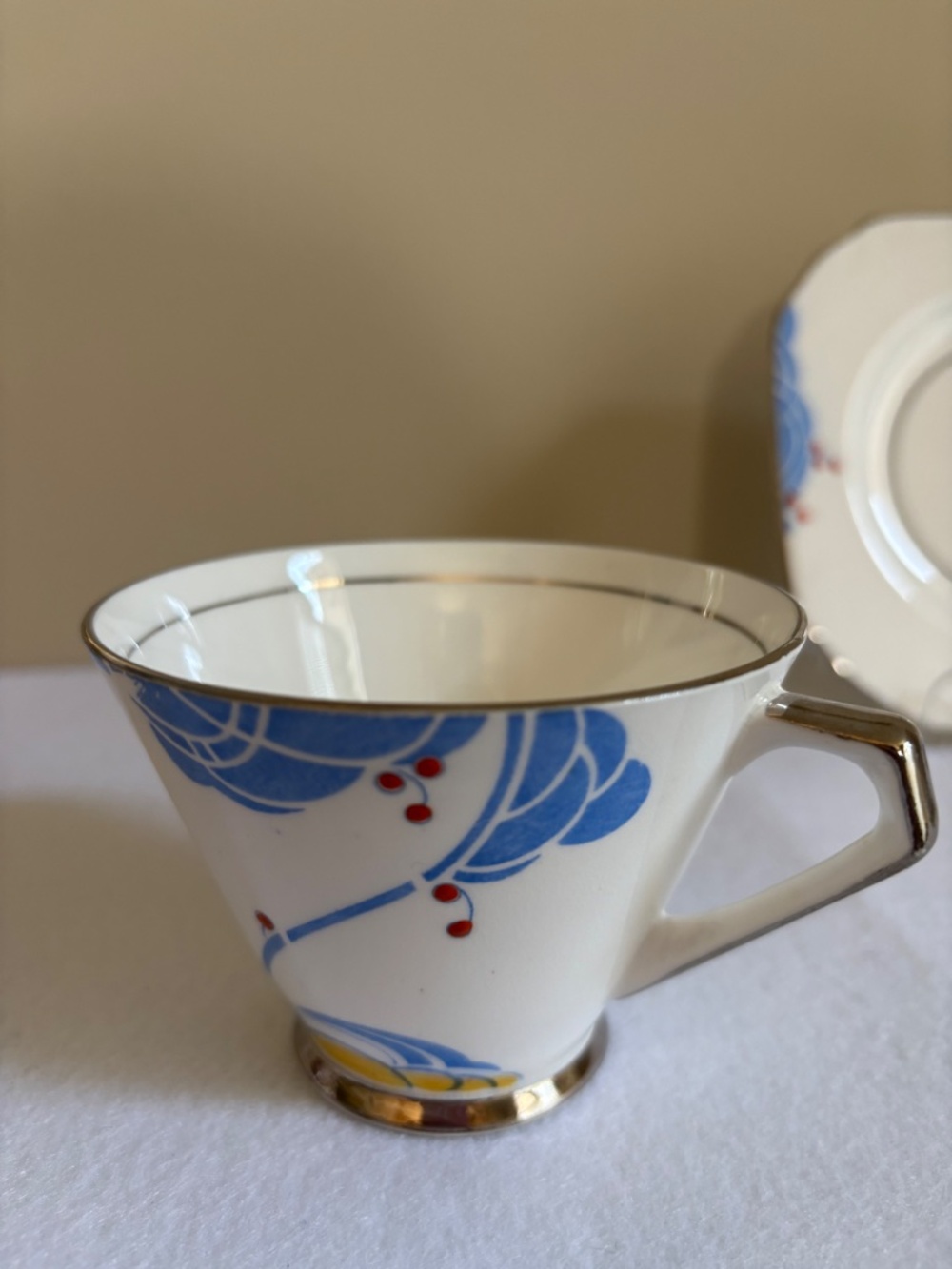 New Chelsea Staffs "Treesa" Art Deco Trio 1930's - Picture 4 of 6